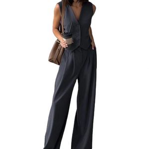 Traje de Negocios Casual de Tres Piezas al por Mayor: Chaqueta, Pantalones y Chaleco Blazer, Traje Coreano Slim para Mujer - Product Image 1