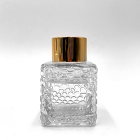 Bouteille vide en verre pour diffuseur à bâtonnets 50ml 80ml 200ml, désodorisant d'ambiance écologique et recyclable avec bouchon à vis, diffuseur de parfum et d'arômes