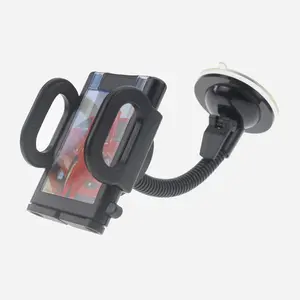 Universal 360 Windshield Dashboard Flexible Long Arm Car Phone Mount Bracket for iPhone Samsung GPS