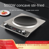 Cuisinière à induction haute puissance 3500W en gros cuisinière à induction commerciale en acier inoxydable