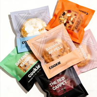 Sacs en plastique thermoscellables transparents pour produits de boulangerie de qualité alimentaire avec logo personnalisé, pour biscuits, beignets, petits emballages plats