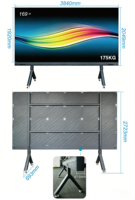 GOB Faltbarer LED-Poster-Bildschirm P1.2-P2.5 Plug & Play Indoor Digitaler Banner-Totem-Ständer 8K Auflösung 1000cd Helligkeit