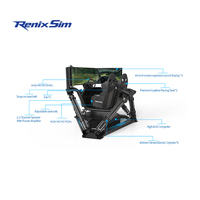 Renixsim Commercial Theme Park Racing Full Motion Sim Racer Cockpit Simulator Sim Racing Rig 6 Actuator Set