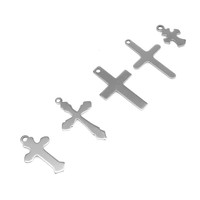 Breloques croix en acier inoxydable pendentifs crucifix assortis pour colliers bracelets boucles d'oreilles bijoux à bricoler