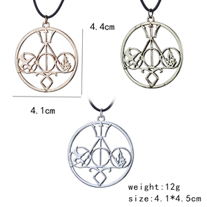 Collar de Cadena de Cuerda de Aleación de Zinc Estilo Vintage, Inspirado en Mortal Instruments, Juegos del Hambre, Divergentes, Percy Jackson y Harry Potter, para Colección - Product Image 5