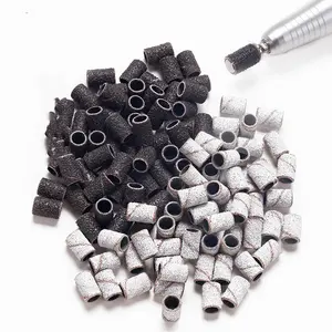 HQ Mixed Proc Discount 100pcs White Black Brown Electric <b>Nail</b> Drill Bit Accessories Mandrel <b>Sets</b> <b>Nail</b> Sanding Bands Kits - Product Image 4