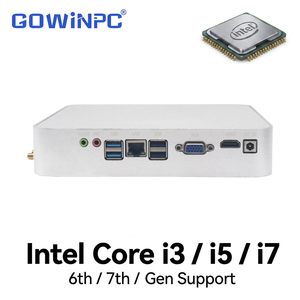 มินิพีซีเกรดอุตสาหกรรม พร้อม Intel Core i3 i5 i7 รุ่นที่ 6 7 8 สำหรับระบบอัตโนมัติในโรงงานและการประมวลผล Edge AI - Product Image 5