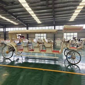 Carruaje de Caballos Eléctrico de Lujo para Turismo Victoriano, 4+1 Filas, para Parques Ecuestres, Precio de Fábrica - Product Image 1