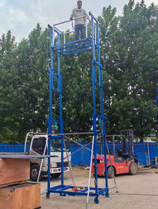 Di động có thể gập lại 10m 500kg thang máy điện giàn giáo Nâng Nền tảng với điều khiển từ xa - Product Image 6