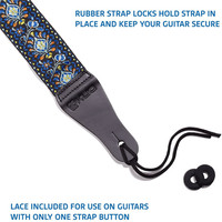 Sangle de guitare tissée en néoprène vintage Protection sport souple pour guitares acoustiques et électriques