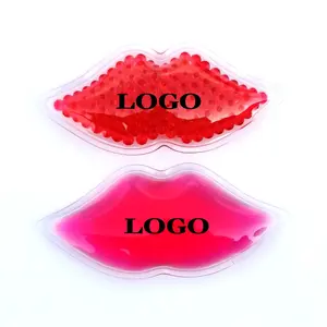 2019 wieder verwendbarer Lippen-Eis beutel Cool Ice Gel Pack mit Logo-Print