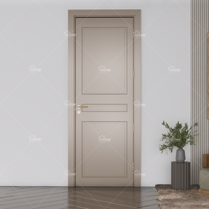 Puerta de pintura de laca azul de alta calidad de lujo de estilo francés, dormitorio, guardarropa, Interior, puerta interna de la habitación de la casa con líneas de hebilla - Product Image 6