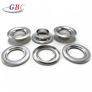 Occhielli <span class=keywords><strong>per</strong></span> indumenti in alluminio in metallo di dimensioni personalizzate <span class=keywords><strong>per</strong></span> striscioni e abbigliamento - Product Image 1