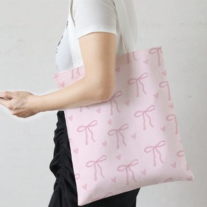 High Quality Customized Pink Canvas Bag Eco Friendly Personalized Custom Printed Plain Canvas Tote Bag with Logo