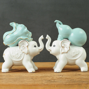 <span class=keywords><strong>Moderno</strong></span> creativo in ceramica elefante decorazione per la vita ufficio o armadietto del vino elegante Top-tavolo <span class=keywords><strong>arredamento</strong></span> per la casa per la decorazione della casa - Product Image 3