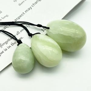 3 In 1 naturale di giada Yoni uova vaginali palline verdi vaginali di Kegel uova di giada vaginali palle di giada che stringono palle di giada uova di Yoni per le donne - Product Image 5