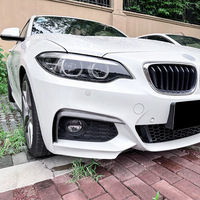 Kit carrosserie modifié pour BMW Série 2 F22 F23 M Sport 2014-2019 : Lame de pare-chocs avant, Grille, Jupes latérales, Lame de diffuseur arrière