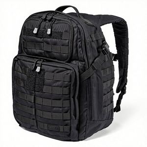 Sac à dos tactique en denim de style militaire 37L, sac à dos d'extérieur avec système MOLLE, compartiment pour ordinateur portable, doublure en nylon - Product Image 1