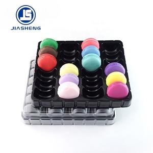 Thiết kế mới nhựa vỉ Khay 24 cái <span class=keywords><strong>Macaron</strong></span> bao bì hộp với nắp - Product Image 5