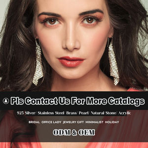 FY moda takı düğme küpe zirkon sekizgen yıldız ay kolye asimetrik yığınları minik istiflenebilir geniş halkalı küpe Set - Product Image 6