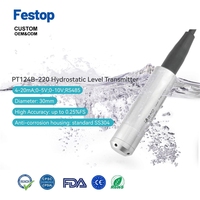 Sonde de niveau d'eau submersible hydrostatique en acier inoxydable étanche IP68, 4-20 mA, instruments de mesure