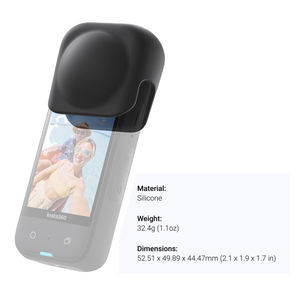 Étui de protection en silicone pour Insta 360 X3, protection d'objectif souple anti-poussière, capuchon de protection pour objectifs, accessoires pour caméra d'<span class=keywords><strong>action</strong></span> - Product Image 5