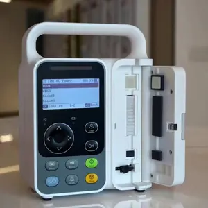 1.5kg portable hôpital médical avec alarme de perfusion automatique surveillance de la pression de bulle tci seringue pompe à perfusion