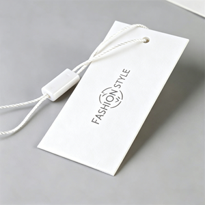 Custom eco-friendly hangtags, printed with your logo, available on paper or kraft paper, suitable for clothing bags and footwear - Product Image 2