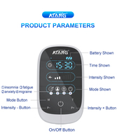 Appareil portable de soulagement du stress électrique ATANG AT-6 à électrodes CES à 4 modes pour l'insomnie et le soulagement du stress
