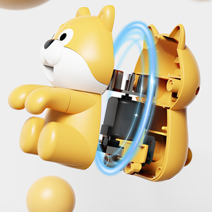 Mini ventilateur rechargeable à 3 vitesses, mignon, en forme de chien <span class=keywords><strong>Shiba</strong></span> Inu, ventilateur électrique à suspendre, jouets pour adultes et enfants, fonctionne avec des piles AJB - Product Image 5