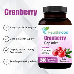 OEM ODM Custom Cranberry Capsules Promote Urinary Health and Support Immune System Function with Dietary <b>Supplement</b> - Product Image 4