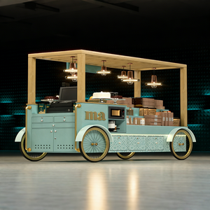 Boulangerie Composite magasin de détail longue bande droite style stratifié ligne droite type présentoir - Product Image 5