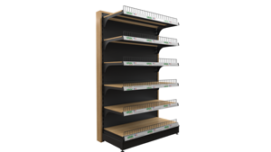 Promotion : Système d'étagères métalliques haute capacité pour supermarchés, taille standard, avec garde-corps métallique pour hypermarchés - Product Image 5