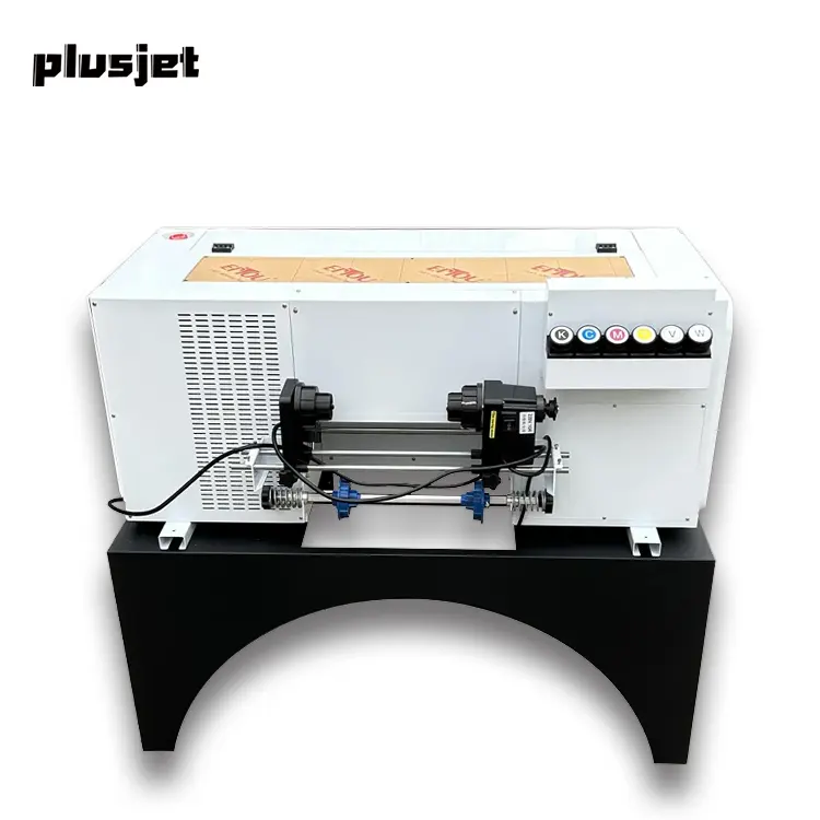 Plusjet a3uv dtf מדבקת מדבקת מדפטף PJ-30W2 dtf מדבקת מדבקת מדבקת מדפטף מכונת הדפסה uv 2pcs tx800 ראשי במקרה טלפון