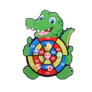 Pistolet à balles collantes dinosaure de dessin animé pour enfants, fléchettes d'intérieur pour bébés, jouets de lancer pour garçons - Product Image 1