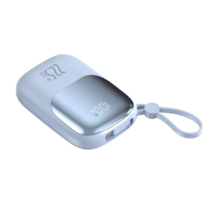 2025 Portable 10000mAh <span class=keywords><strong>poche</strong></span> batterie externe 20W <span class=keywords><strong>sortie</strong></span> USB-C 22.5W charge rapide LED affichage coloré haute capacité 3A japon - Product Image 1