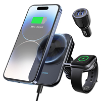 Chargeur de voiture sans fil avec fonction de refroidissement Refroidissement magnétique OTP et protection OVP Entrée électrique 5V/2A