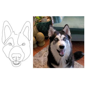 Dropshipping Cadeau Gepersonaliseerd Huisdier Portret Ketting Kunst Schilderij Hond Vergulde Techniek - Product Image 4