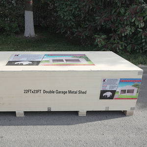 KJ toit jardin étanche extérieur moto métal vélo stockage hangar 33x25 pieds <span class=keywords><strong>garage</strong></span> en métal - Product Image 4