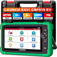 Alat Diagnostik Mobil CRP919 EV, Scanner Sistem Lengkap OBD2 Universal, Layar LCD, Konektivitas Bluetooth