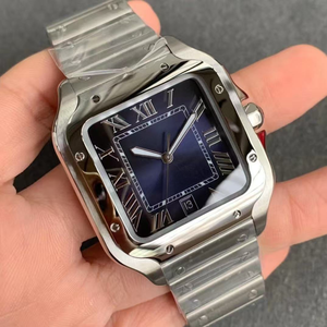 Montre de luxe originale de haute qualité, tendance et très vendue, cadran carré, acier inoxydable, mouvement mécanique, montre de mode - Product Image 3