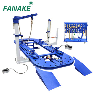 Máquina Enderezadora de Chasis para Carrocería Fanake con Plataforma Giratoria de 360°, Abrazaderas Ajustables de Acero Inoxidable/Manganas - Product Image 6