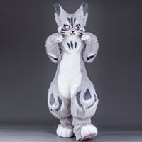 Écharpe de cou Kigurumi Fursuit, accessoires de col en fourrure mignons pour costume de cosplay Kemono, tenue de fête anime pour adultes