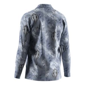 Chemise Hawaïenne Homme à Manches Longues Imprimée Blanche à Fleurs Séchage Rapide pour Plage et Loisirs – Nouvelle Collection Fabricant - Product Image 4