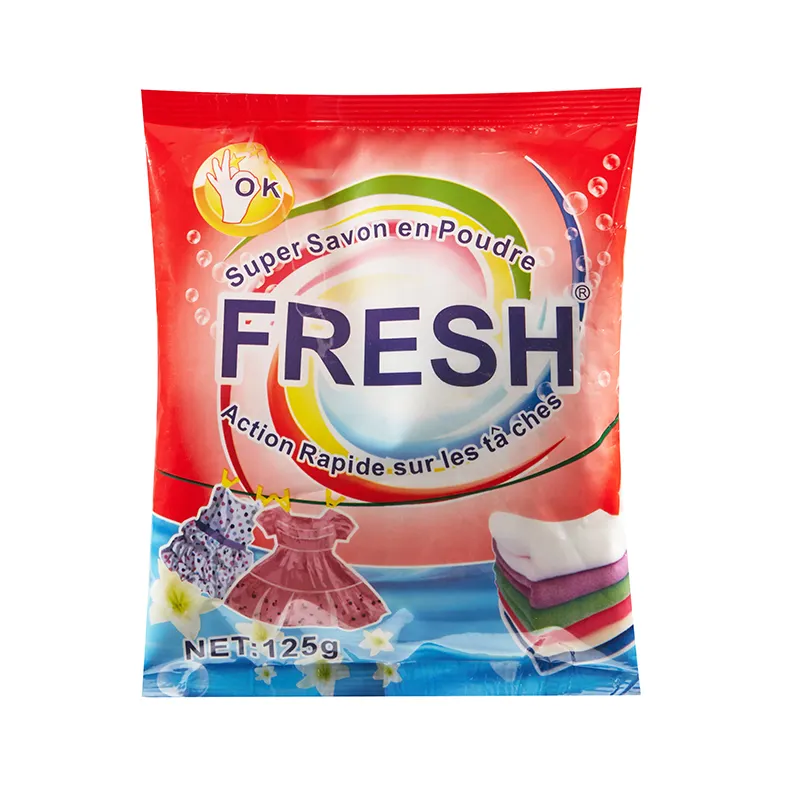 high effective washing powder detergent 125g sell like hot cake OEM laundry powder detergent chemical formula detergent laundry