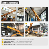Grue araignée de 16 tonnes à flèche télescopique rotative à 360 degrés, double alimentation, pour levage en hauteur, équipée d'un panier de travail
