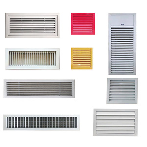 Xin Chaofeng Aluminum Alloy Louvered Air Vent Single Layer Rainproof With Regulating Valve For Exterior Wall Ventilation - Product Image 1