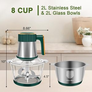 Offre Spéciale : Mixeur Hachoir Professionnel avec Bol en Acier Inoxydable, Grande Capacité pour Viande et Aliments pour Bébé - Product Image 3