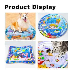 Colchoneta refrescante de verano para mascotas, Enfriador de cama de juego de agua de verano de PVC para perros y gatos con peces de esponja con estampado de peces incluidos - Product Image 6