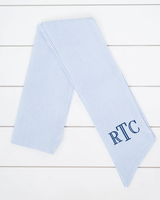Écharpe personnalisée en coton à monogramme pour nouveau-né, écharpe vierge, écharpe en tissu à carreaux, écharpe en lin à carreaux, nœud pour panier de Pâques